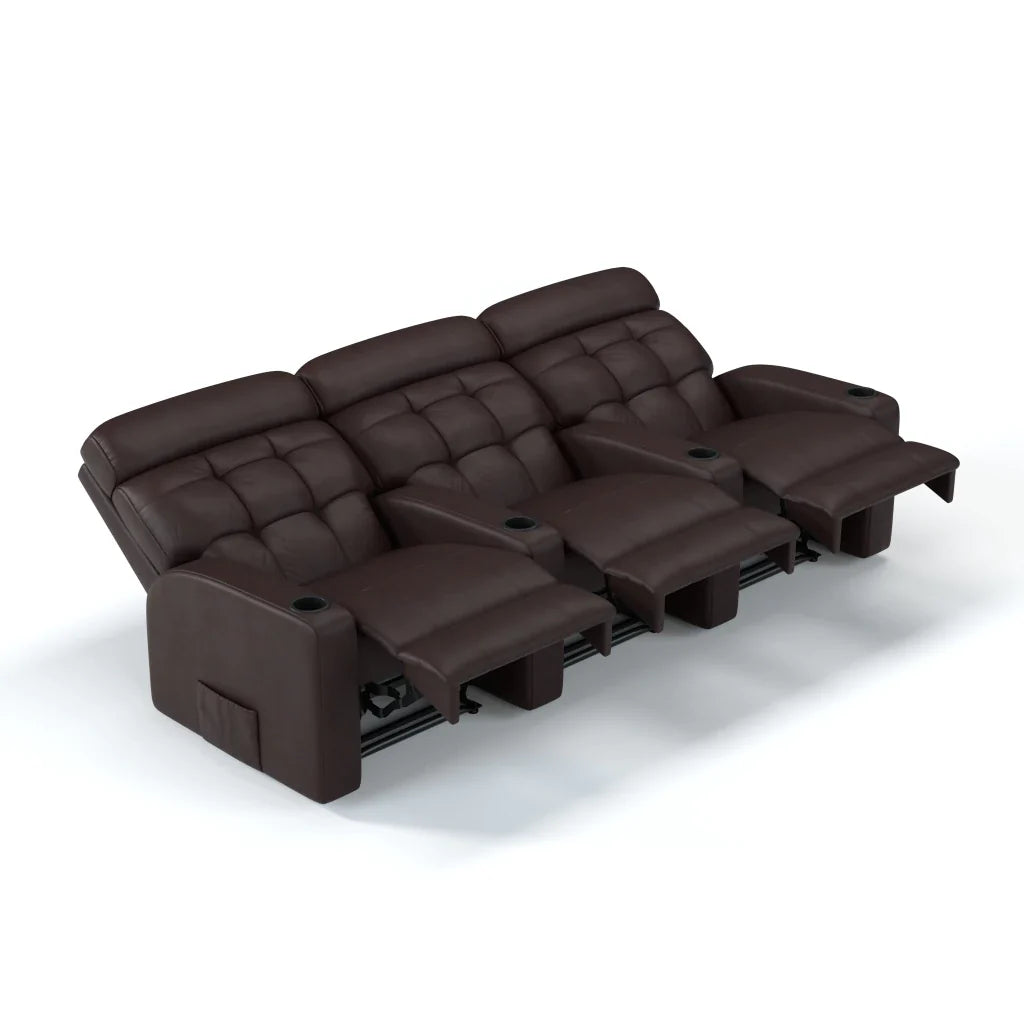 Disposição de Poltronas de Cinema Reclináveis em Relação à Tela da TV