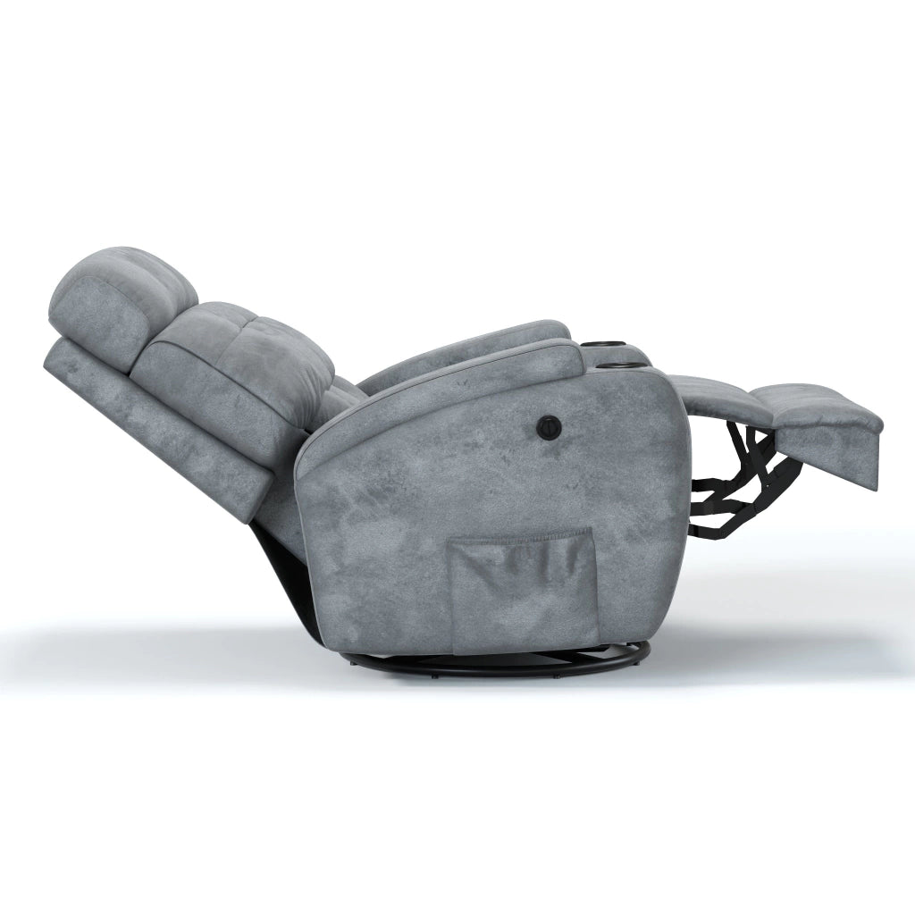 Poltrona Reclinável Damie Elétrica Giro e Balanço