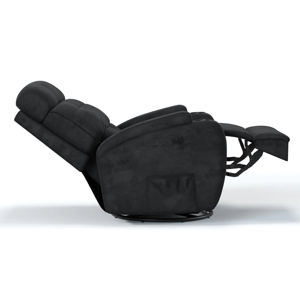 Poltrona Reclinável Elétrica Base Giro e Balanço Damie