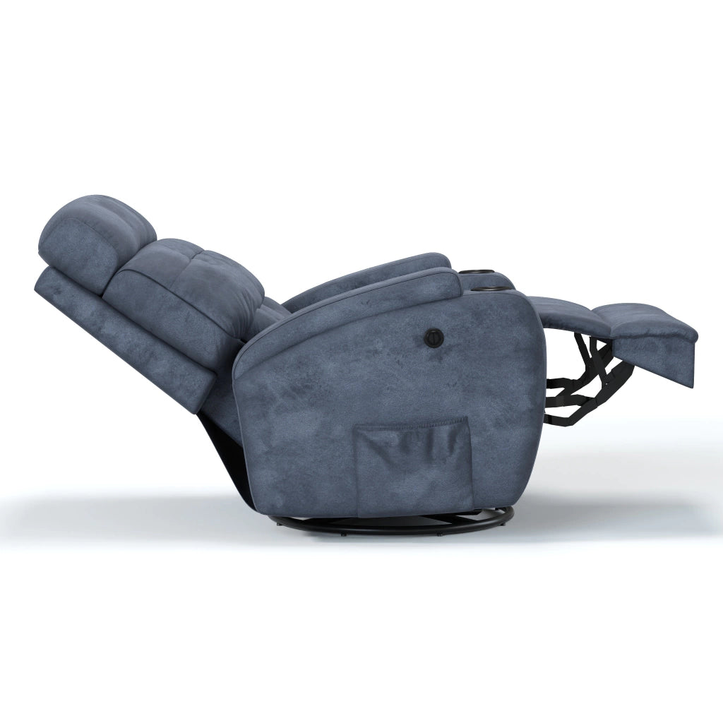 Poltrona Reclinável Elétrica Base Giro e Balanço Damie