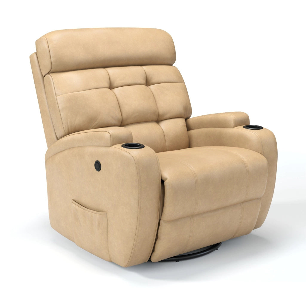 Poltrona Reclinável Elétrica Base Giro e Balanço Damie