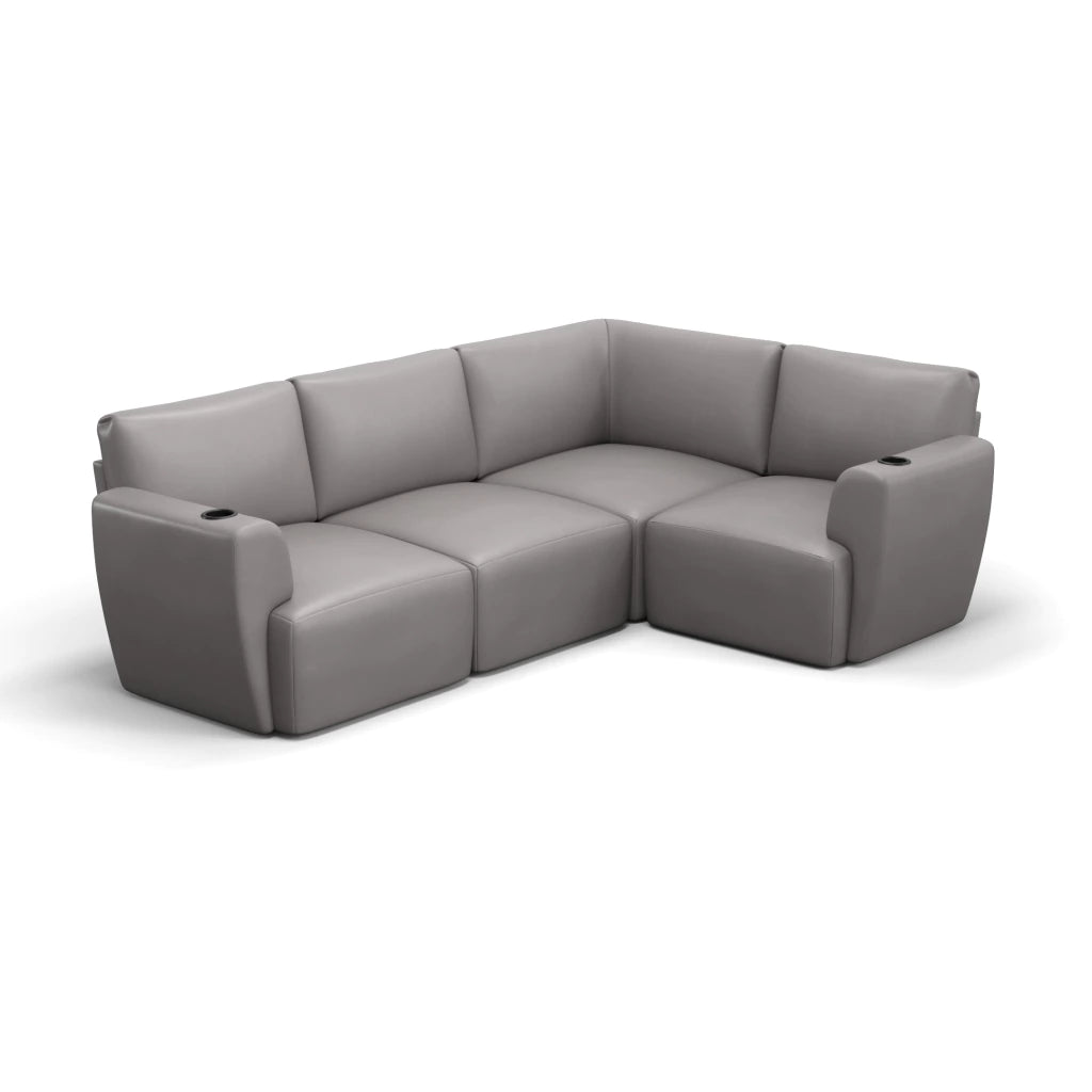 Sofá Damie Na Caixa Modular 4 Lugares em L