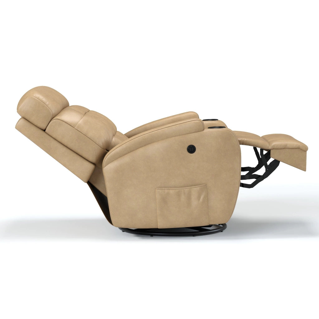 Poltrona Reclinável Elétrica Base Giro e Balanço Damie