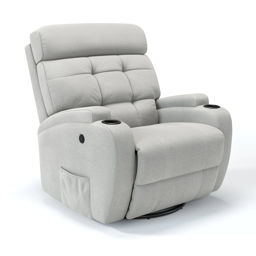 Poltrona Reclinável Damie Elétrica Giro e Balanço