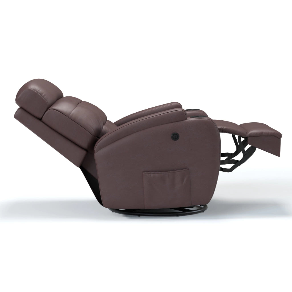 Poltrona Reclinável Elétrica Base Giro e Balanço Damie