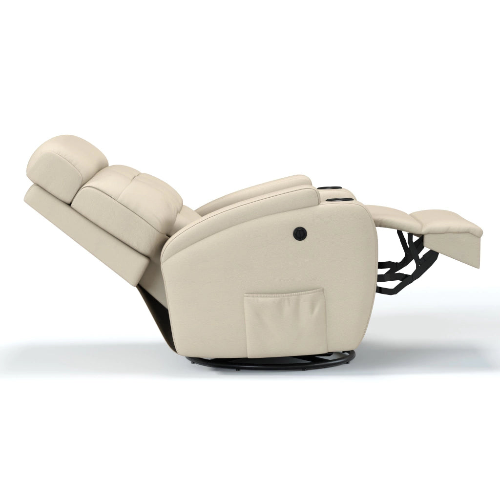 Poltrona Reclinável Elétrica Base Giro e Balanço Damie