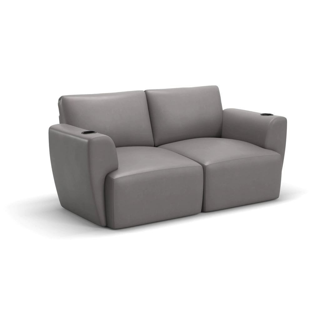 Sofá Damie Na Caixa Modular 2 Lugares + Apoio de Pé Grátis (Puff)