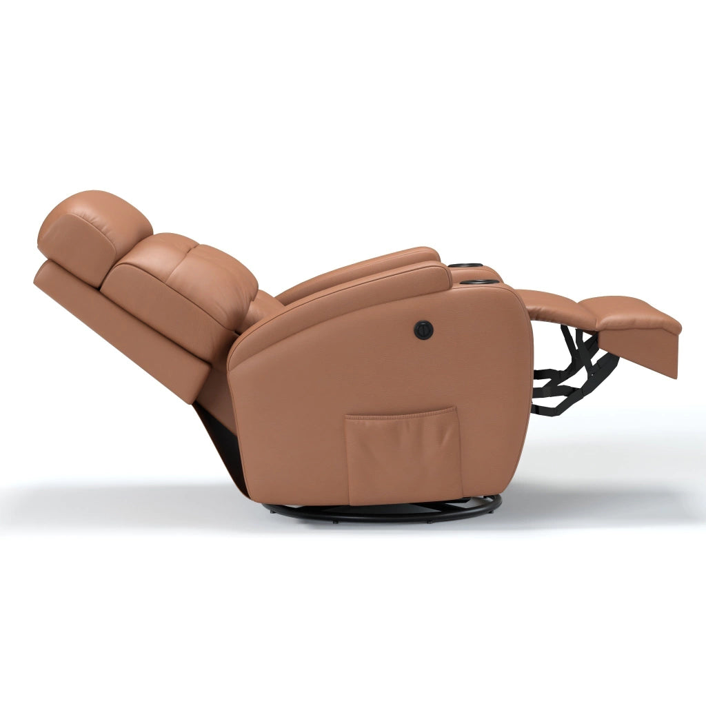 Poltrona Reclinável Elétrica Base Giro e Balanço Damie