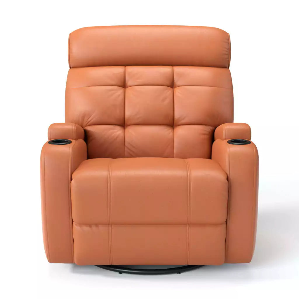 Poltrona Reclinável Elétrica Base Giro e Balanço Damie