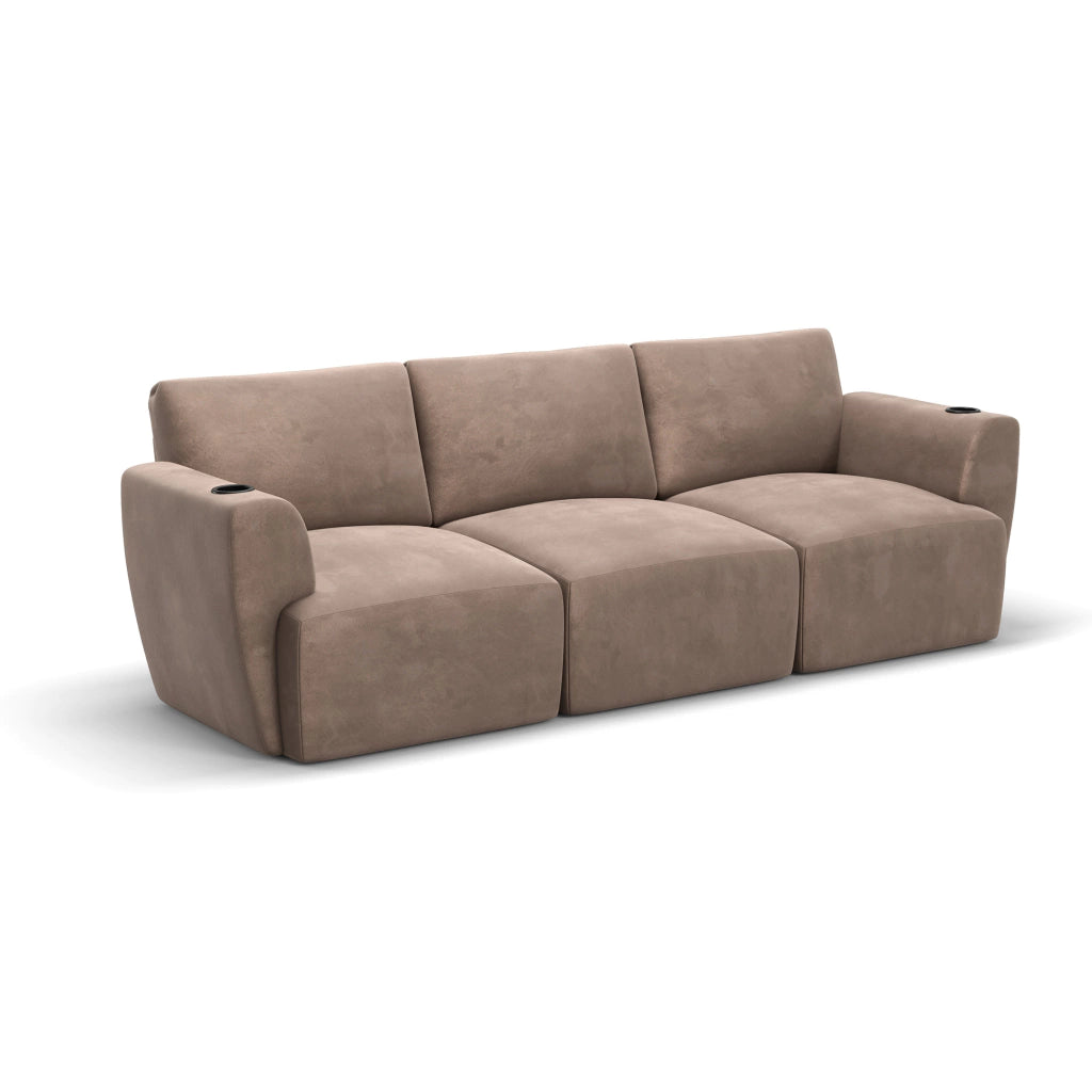 Sofá Damie Na Caixa Modular 3 Lugares + Apoio de Pé Grátis (Puff)