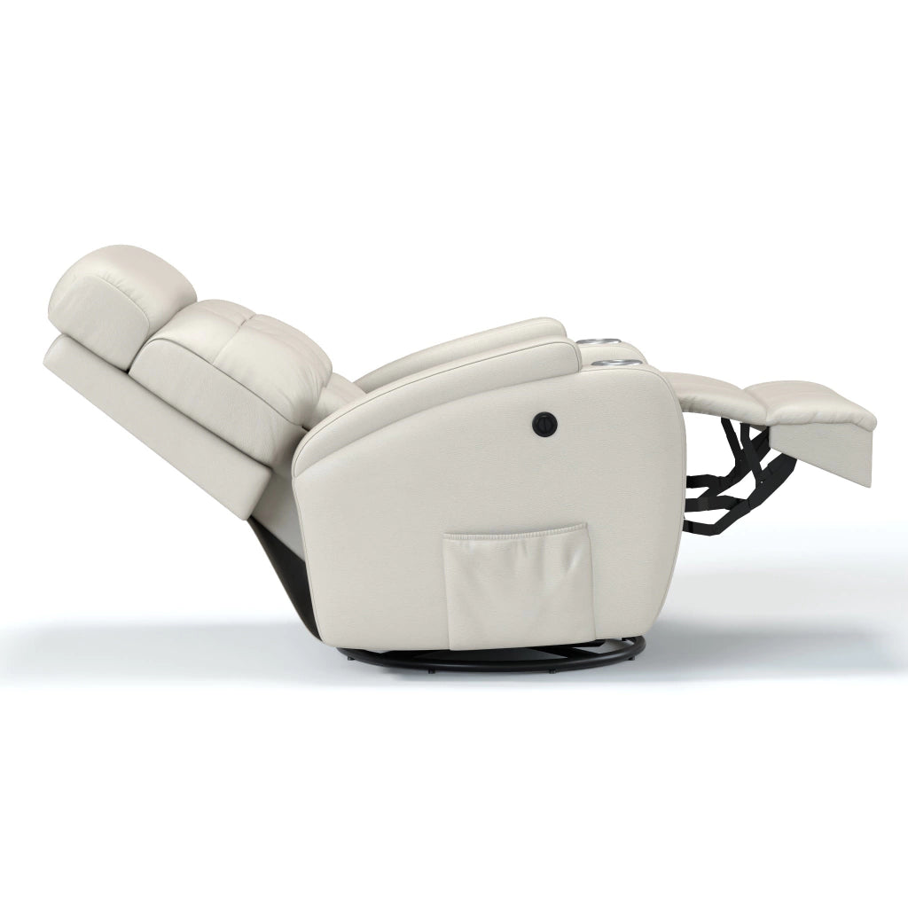 Poltrona Reclinável Elétrica Base Giro e Balanço Damie