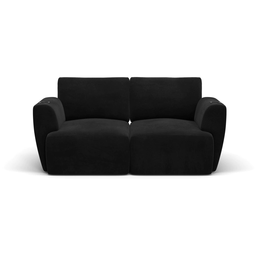 Sofá Damie Na Caixa Modular 2 Lugares + Apoio de Pé Grátis (Puff)