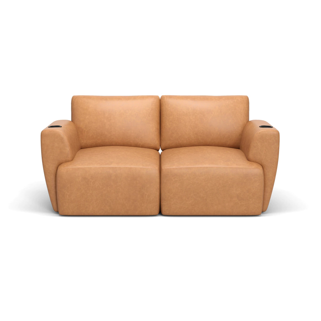 Sofá Damie Na Caixa Modular 2 Lugares + Apoio de Pé Grátis (Puff)