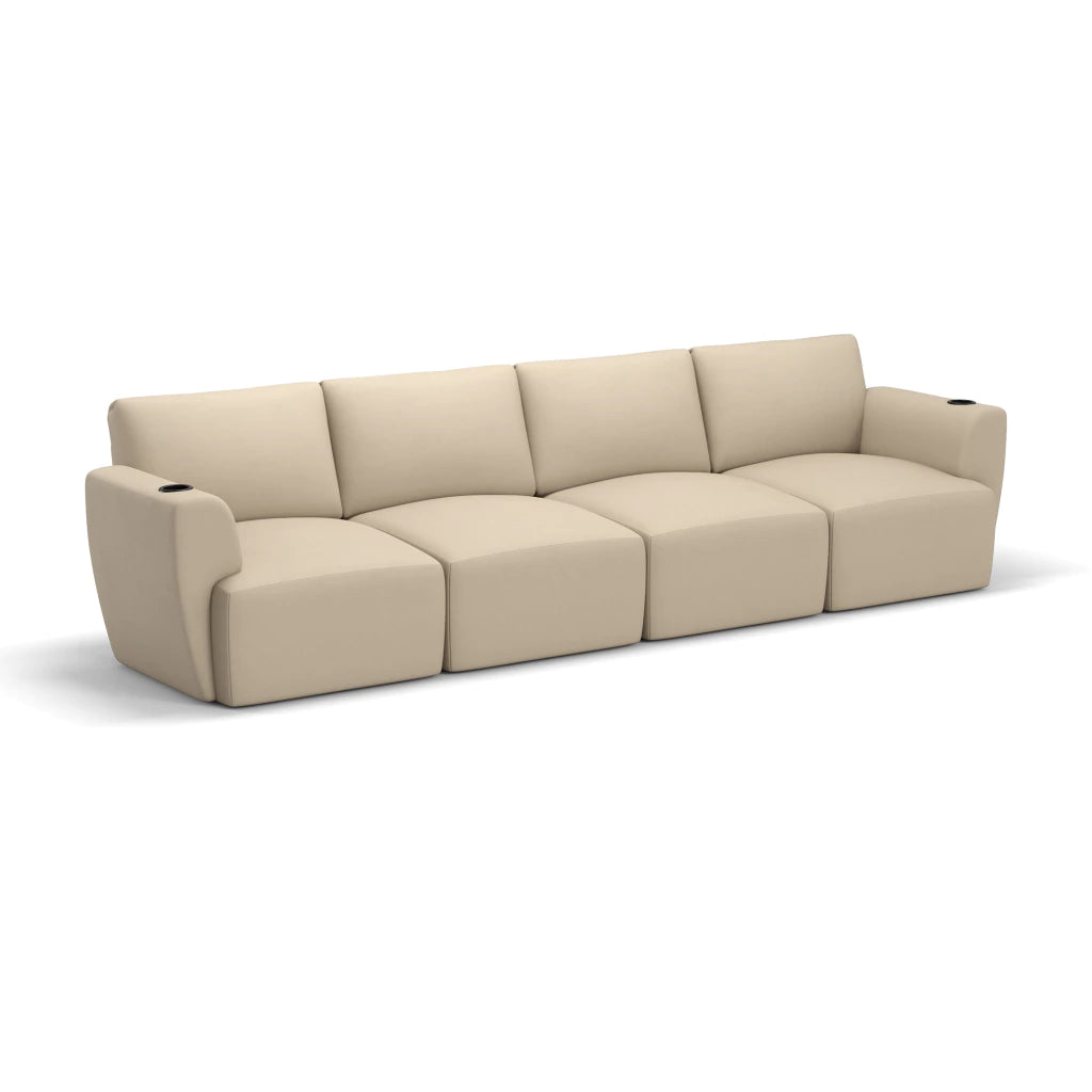 Sofá Damie Na Caixa Modular 4 Lugares + Apoio de Pé Grátis (Puff)