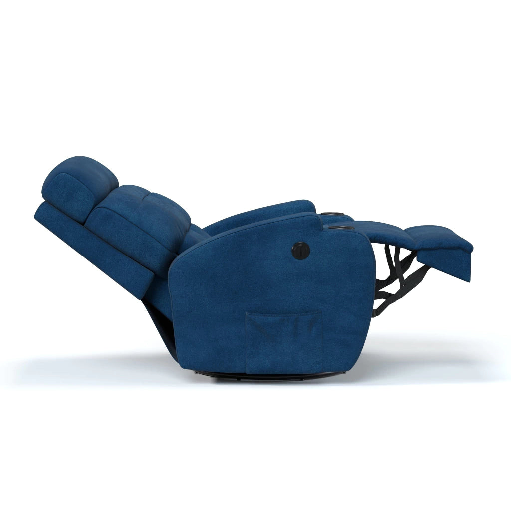 Poltrona Reclinável Elétrica Base Giro e Balanço Damie