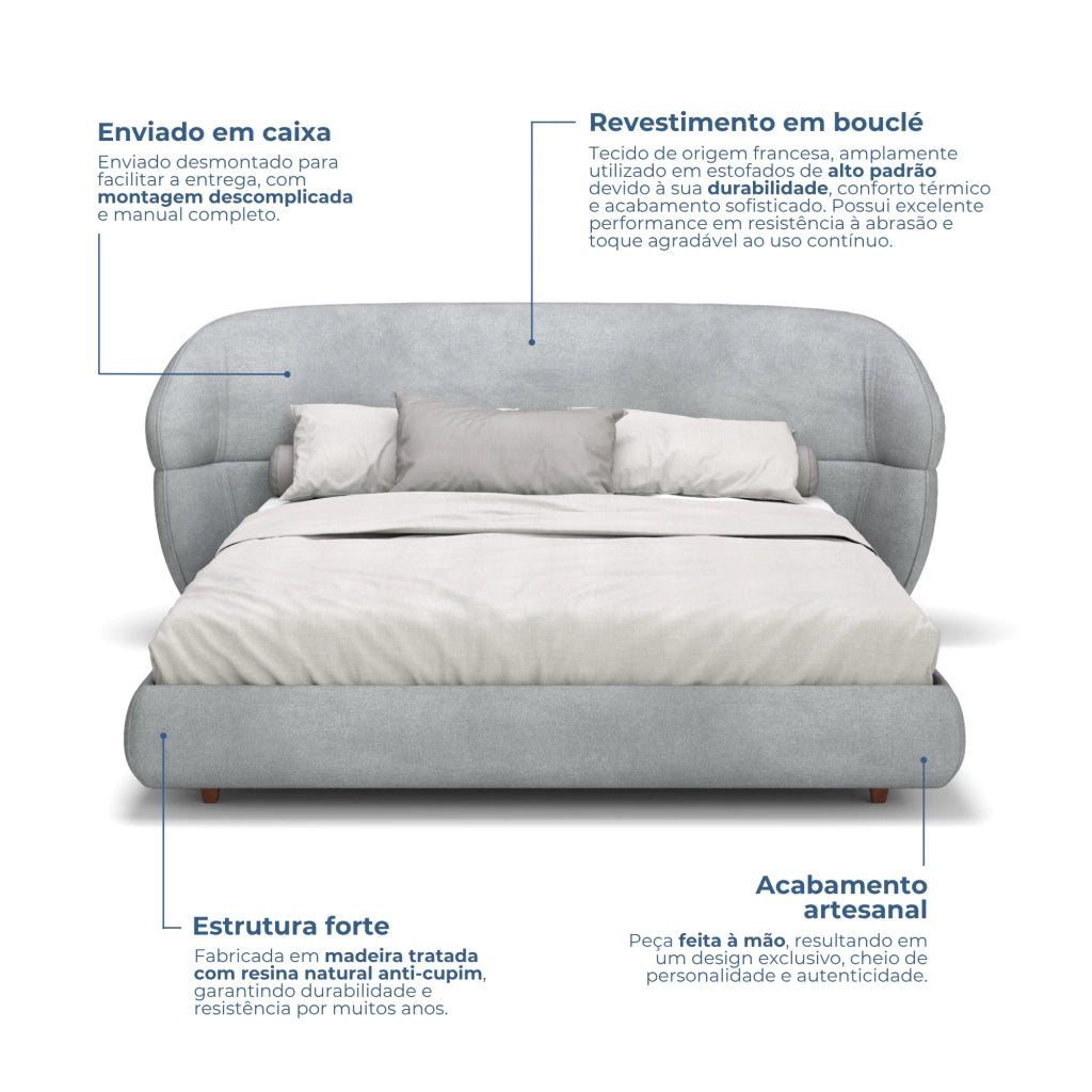 Cama Estofada Damie Plus