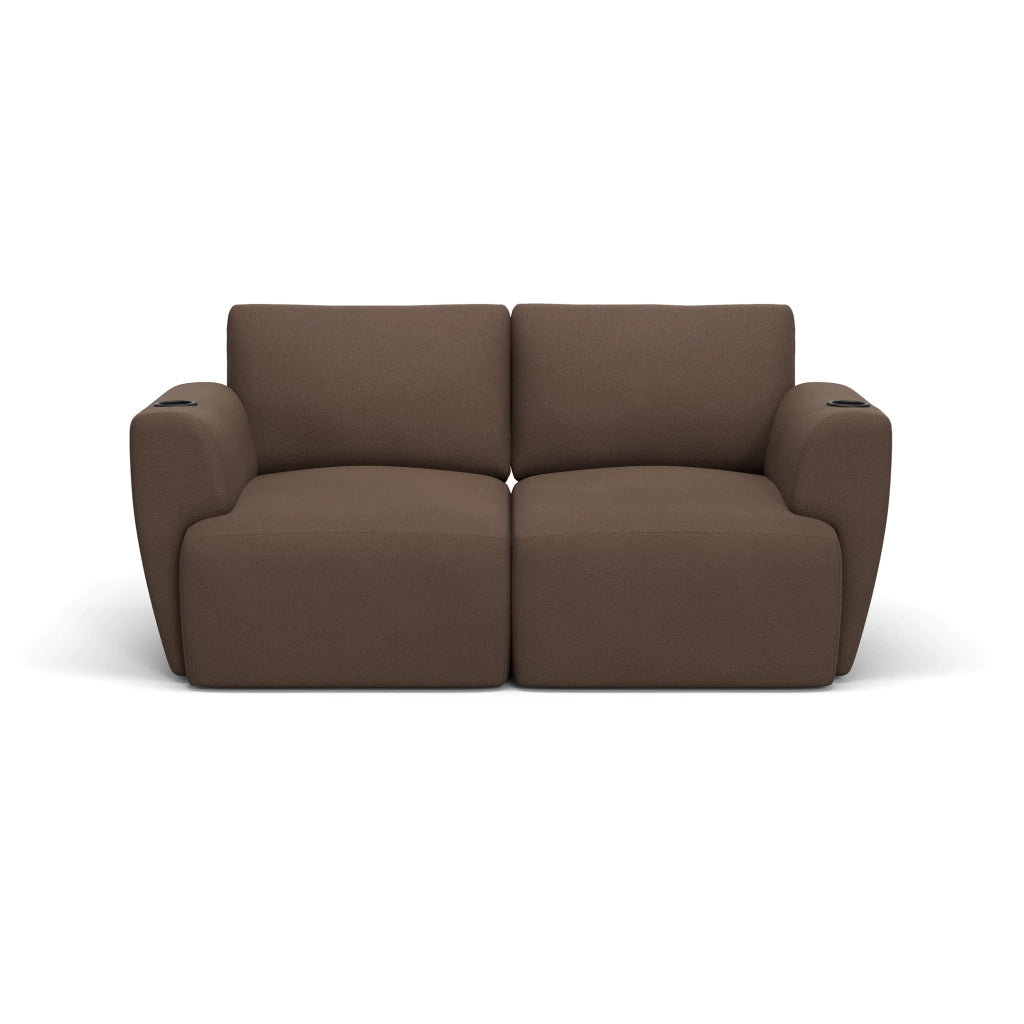 Sofá Damie Na Caixa Modular 2 Lugares + Apoio de Pé Grátis (Puff)