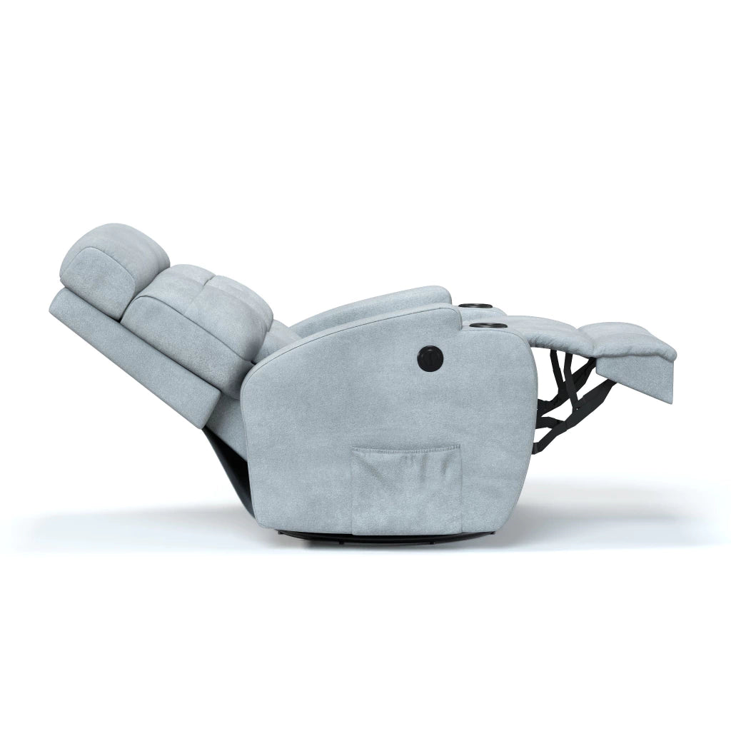 Poltrona Reclinável Damie Elétrica Giro e Balanço