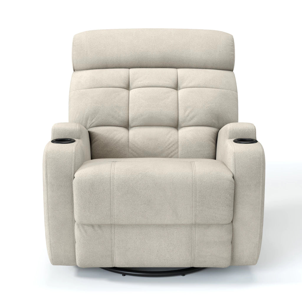 Poltrona Reclinável Elétrica Base Giro e Balanço Damie