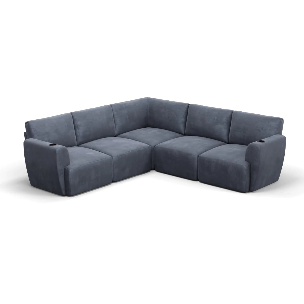 Sofá Damie Na Caixa Modular 5 Lugares em L