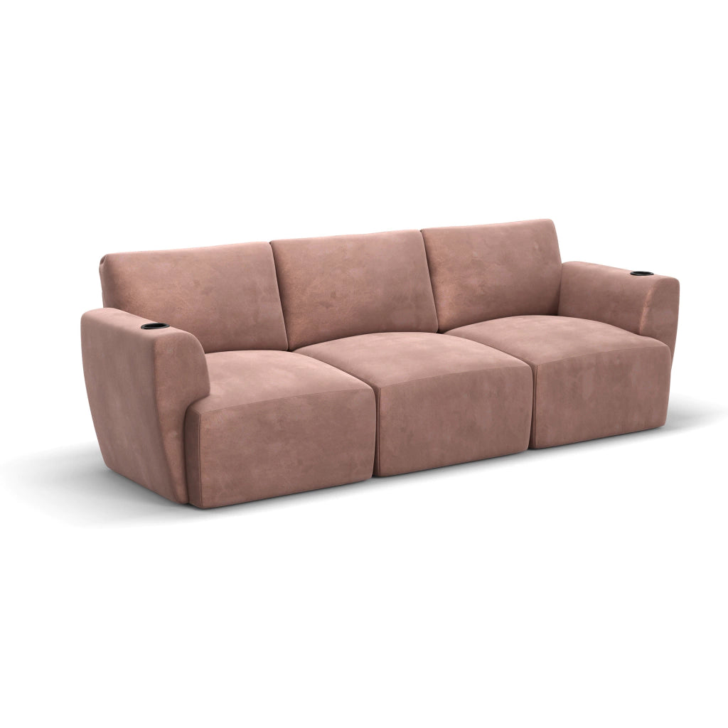 Sofá Damie Na Caixa Modular 3 Lugares + Apoio de Pé Grátis (Puff)