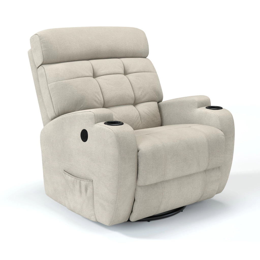 Poltrona Reclinável Damie Elétrica Giro e Balanço