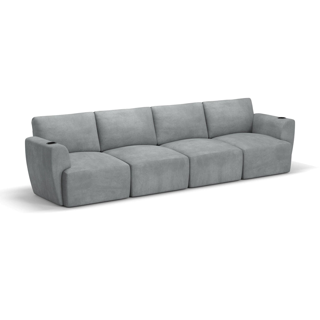 Sofá Damie Na Caixa Modular 4 Lugares