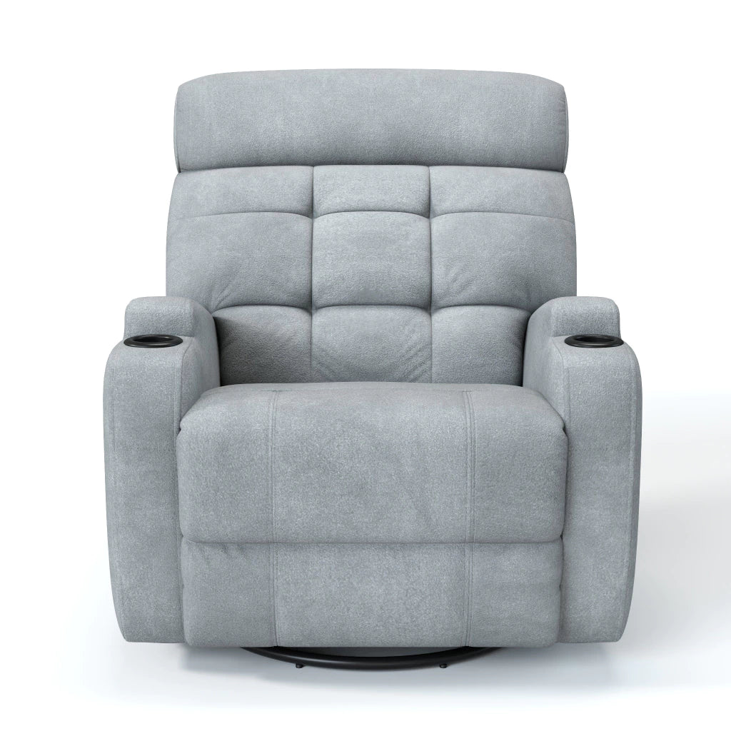 Poltrona Reclinável Elétrica Base Giro e Balanço Damie