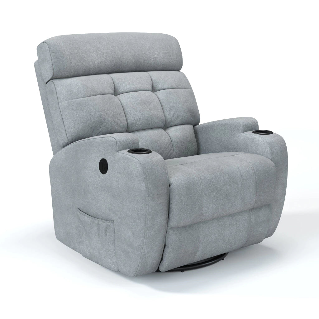 Poltrona Reclinável Damie Elétrica Giro e Balanço