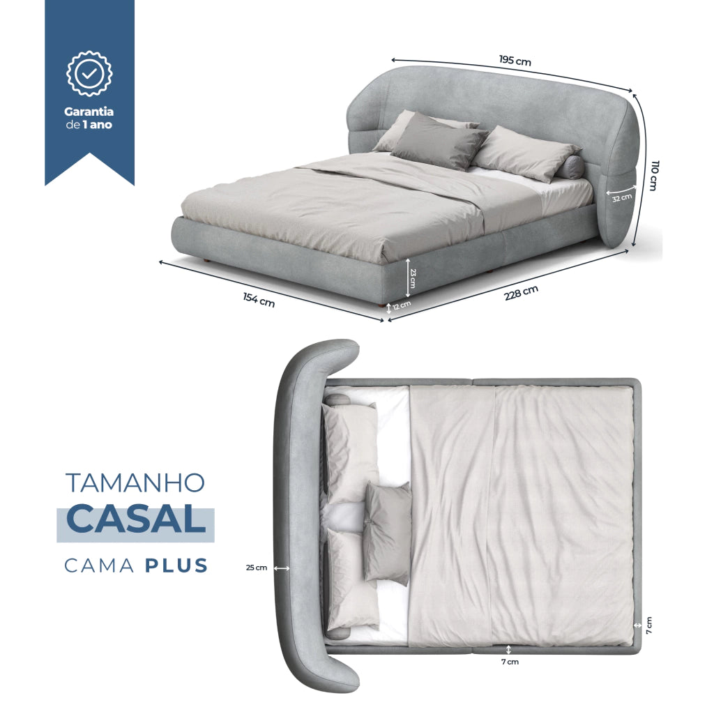 Cama Estofada Damie Plus