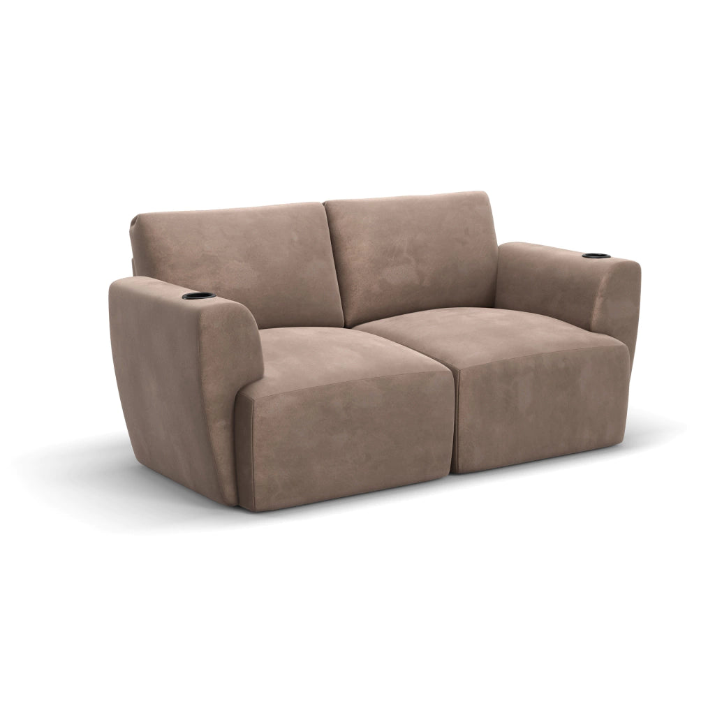 Sofá Damie Na Caixa Modular 2 Lugares + Apoio de Pé Grátis (Puff)