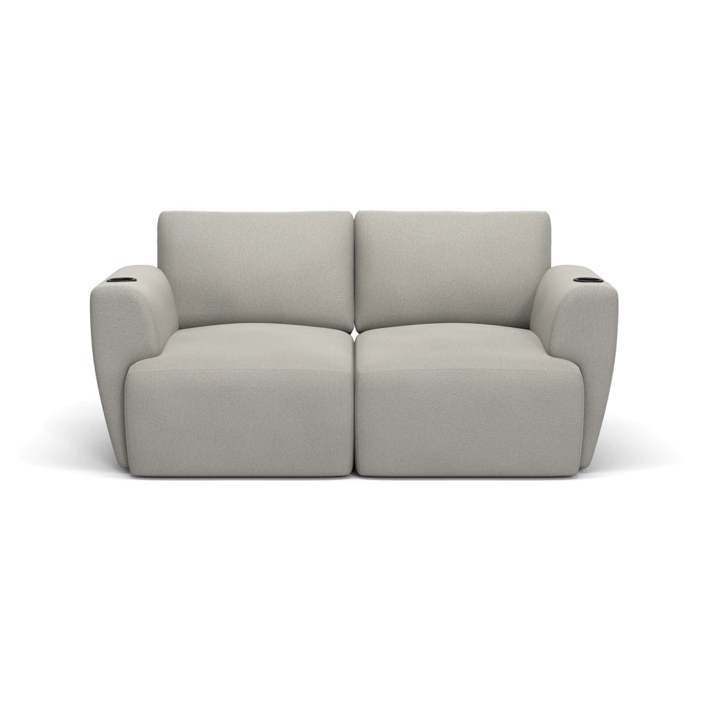 Sofá Damie Na Caixa Modular 2 Lugares + Apoio de Pé Grátis (Puff)