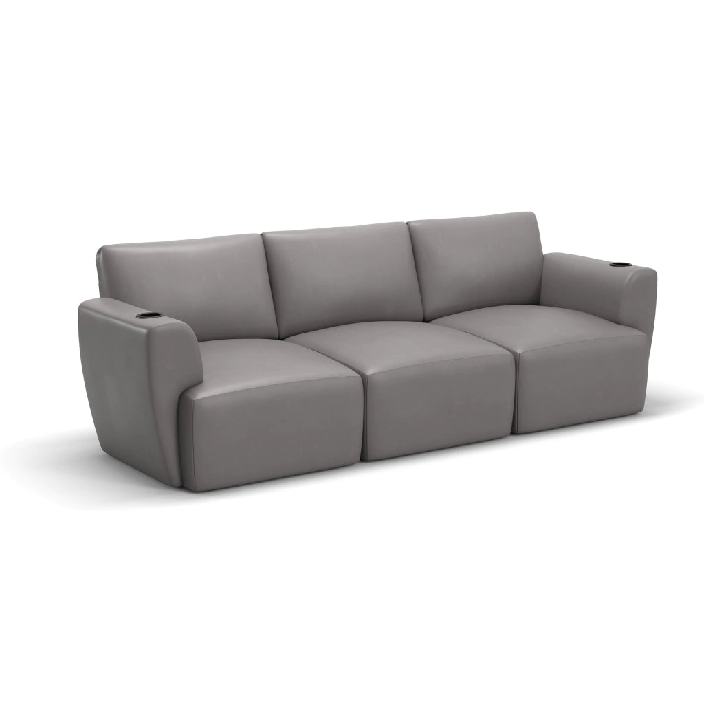 Sofá Damie Na Caixa Modular 3 Lugares + Apoio de Pé Grátis (Puff)