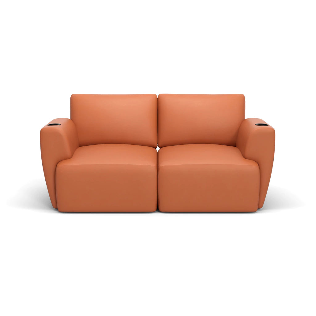 Sofá Damie Na Caixa Modular 2 Lugares + Apoio de Pé Grátis (Puff)