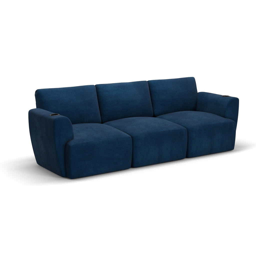 Sofá Damie Na Caixa Modular 3 Lugares + Apoio de Pé Grátis (Puff)