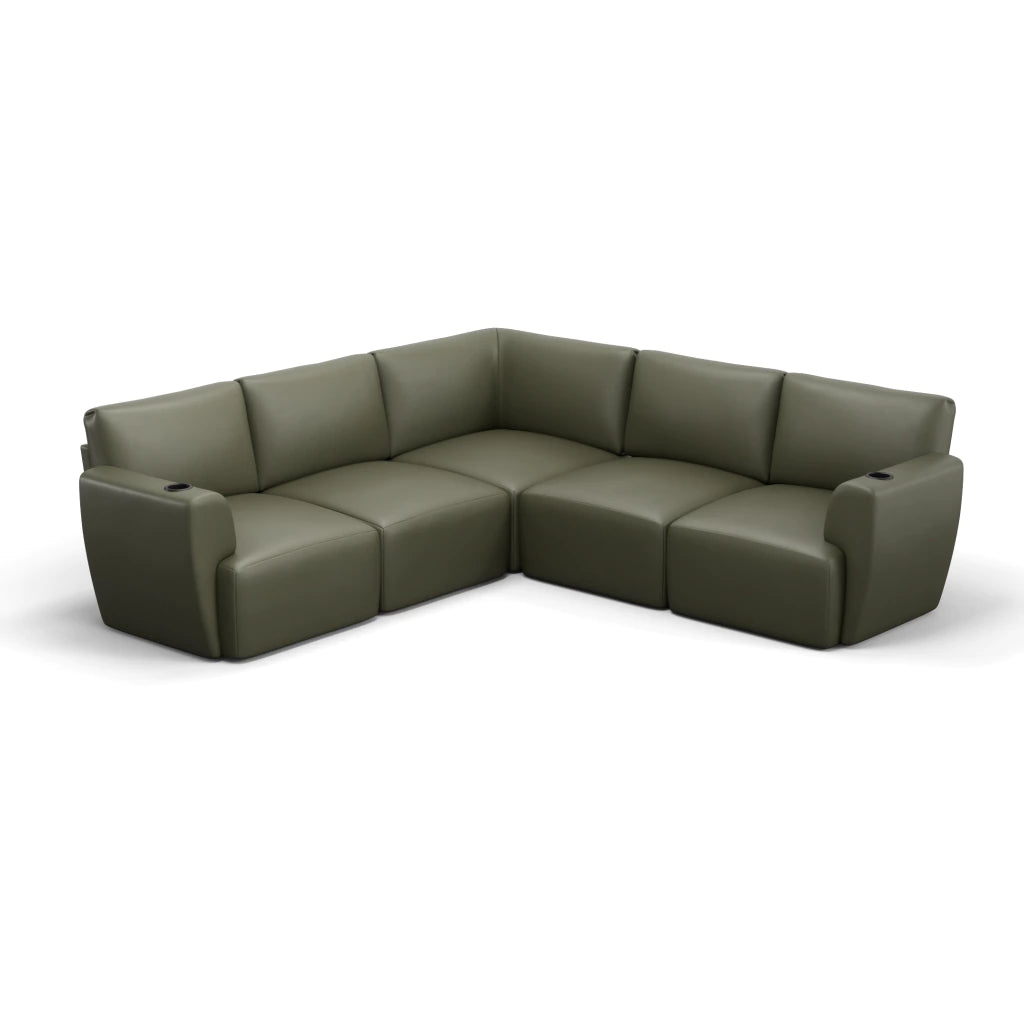 Sofá Damie Na Caixa Modular 5 Lugares em L