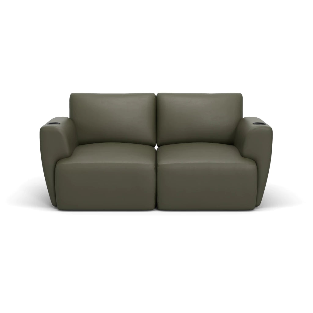 Sofá Damie Na Caixa Modular 2 Lugares + Apoio de Pé Grátis (Puff)