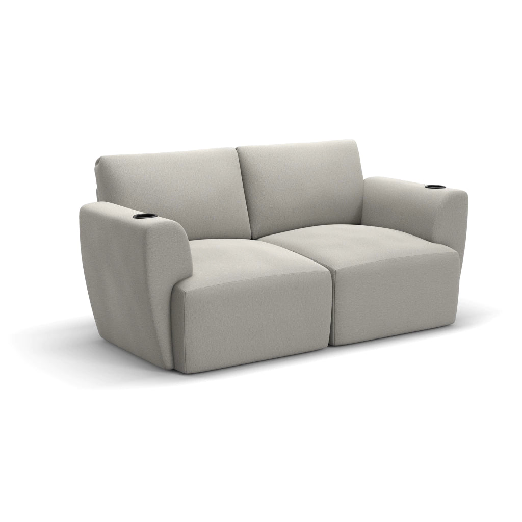 Sofá Damie Na Caixa Modular 2 Lugares + Apoio de Pé Grátis (Puff)