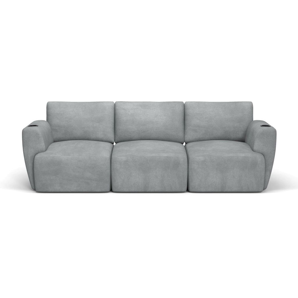Sofá Damie Na Caixa Modular 3 Lugares