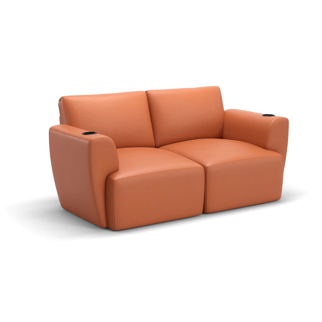 Sofá Damie Na Caixa Modular 2 Lugares + Apoio de Pé Grátis (Puff)