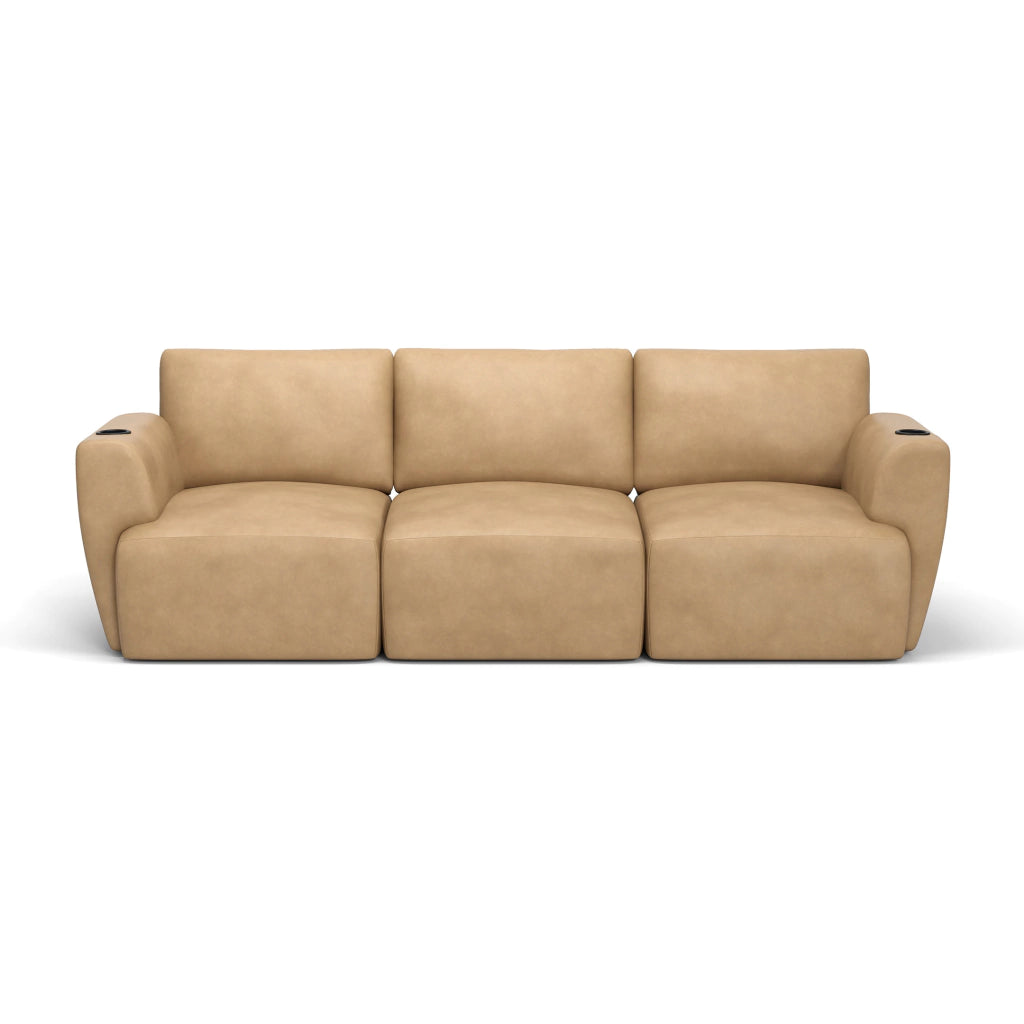 Sofá Damie Na Caixa Modular 3 Lugares + Apoio de Pé Grátis (Puff)