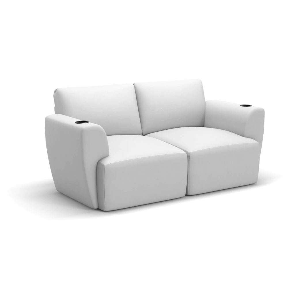 Sofá Damie Na Caixa Modular 2 Lugares + Apoio de Pé Grátis (Puff)