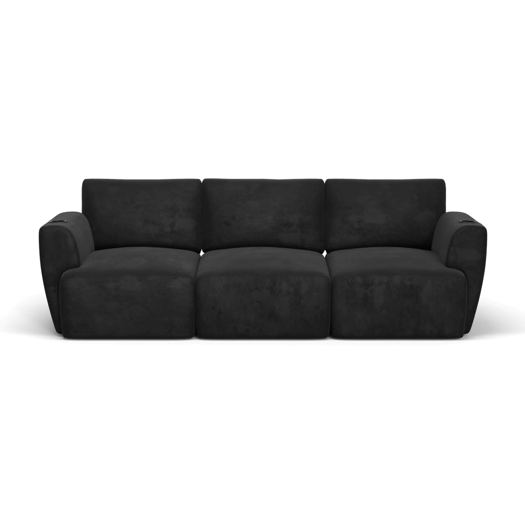 Sofá Damie Na Caixa Modular 3 Lugares + Apoio de Pé Grátis (Puff)