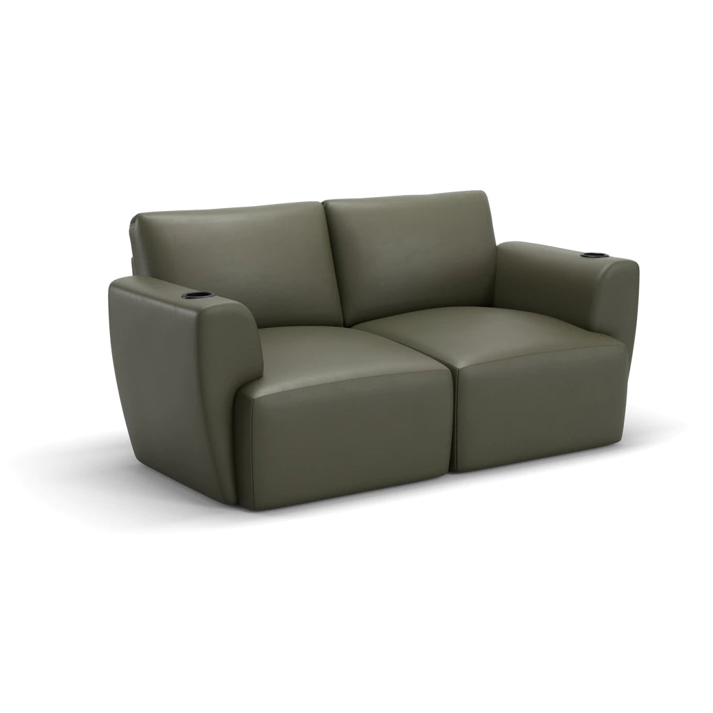 Sofá Damie Na Caixa Modular 2 Lugares + Apoio de Pé Grátis (Puff)