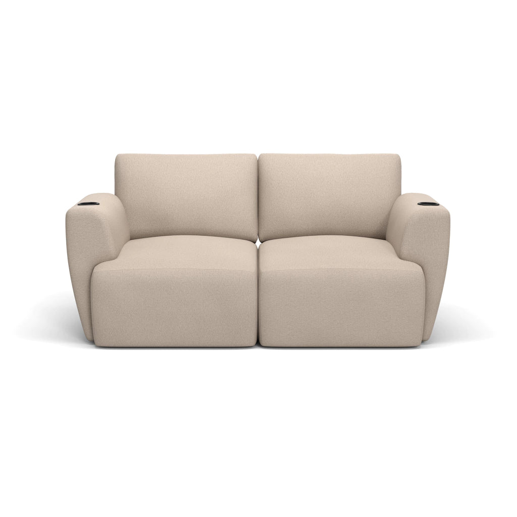 Sofá Damie Na Caixa Modular 2 Lugares + Apoio de Pé Grátis (Puff)