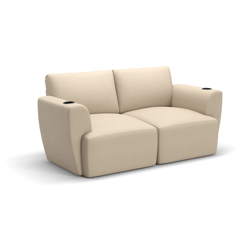 Sofá Damie Na Caixa Modular 2 Lugares + Apoio de Pé Grátis (Puff)