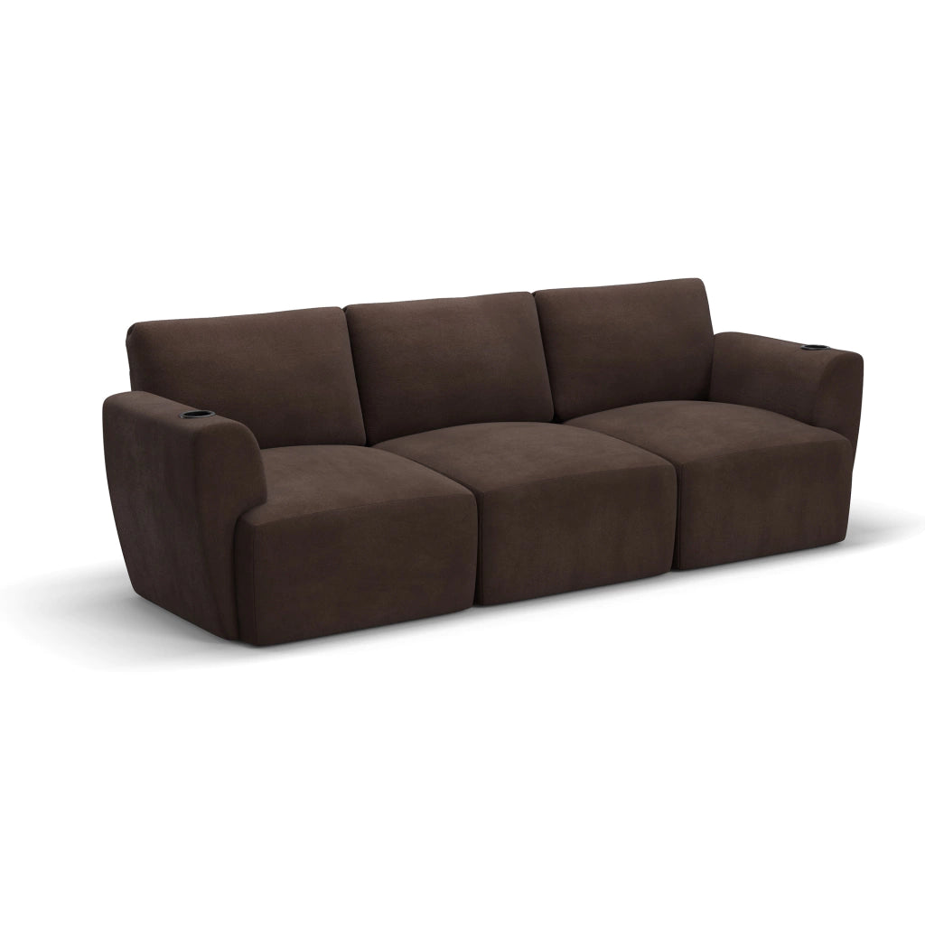 Sofá Damie Na Caixa Modular 3 Lugares + Apoio de Pé Grátis (Puff)