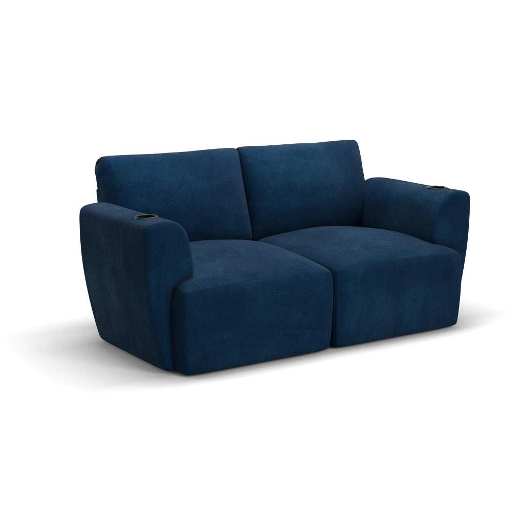 Sofá Damie Na Caixa Modular 2 Lugares + Apoio de Pé Grátis (Puff)