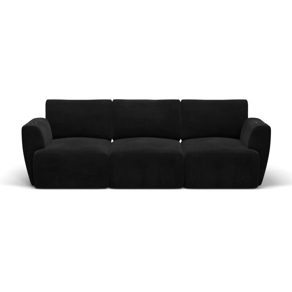 Sofá Damie Na Caixa Modular 3 Lugares + Apoio de Pé Grátis (Puff)