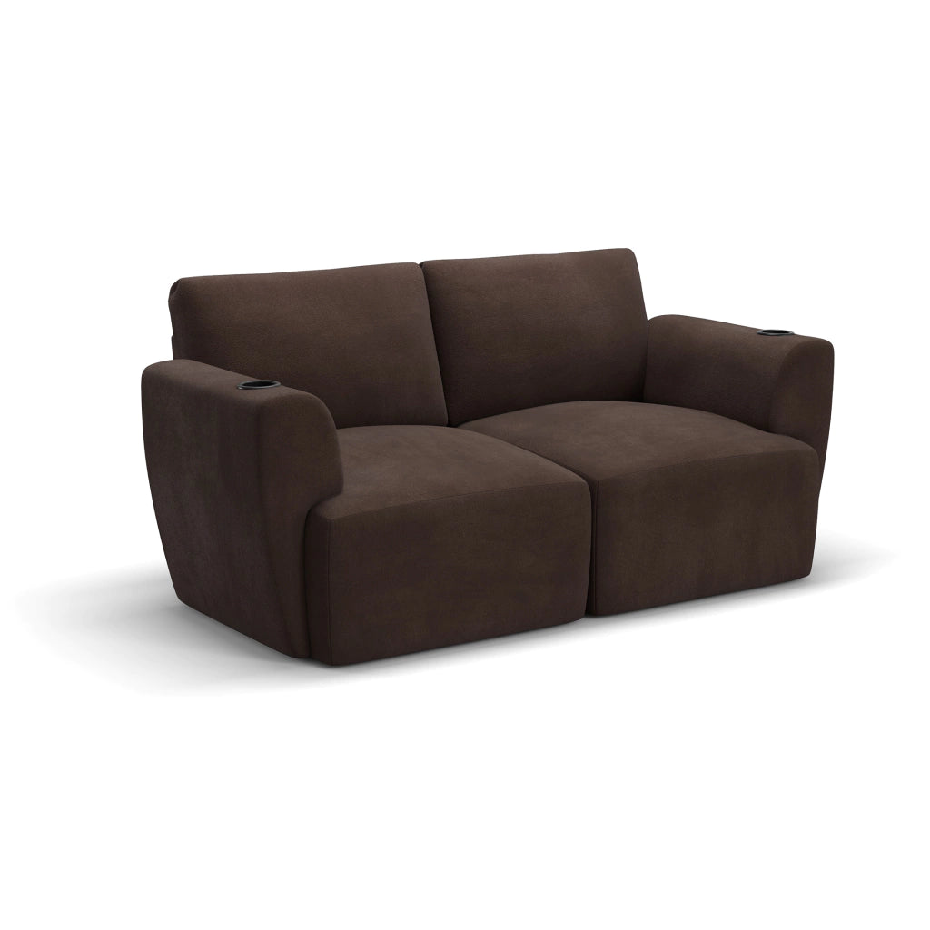 Sofá Damie Na Caixa Modular 2 Lugares + Apoio de Pé Grátis (Puff)